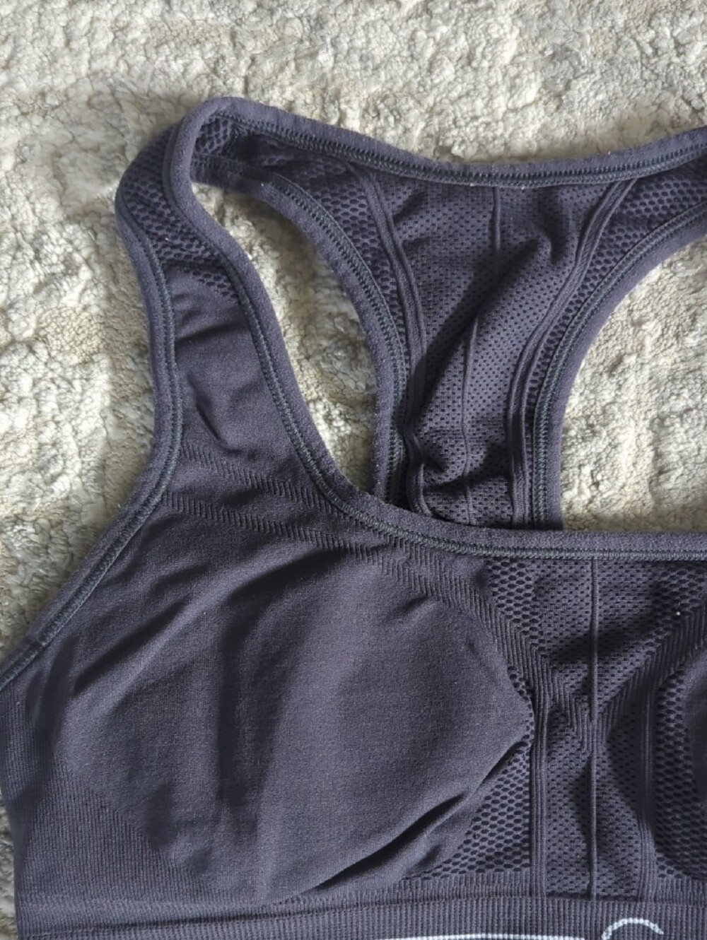 Calvin Klein Racerback Sports Bra - Picture 3 of 5